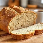 Pão fit de farinha de linhaça dourada